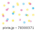 スタンプのドット模様_カラフル 78300371