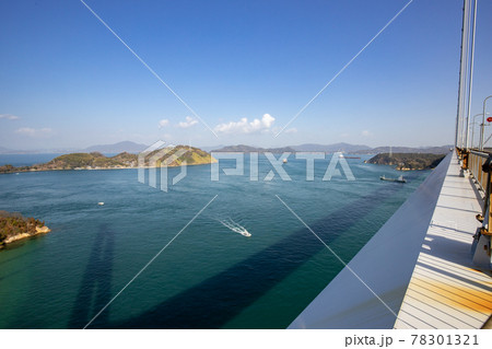 来島海峡(しまなみ海道)を望む地域景観 来島海峡(しまなみ海道)を望む地域景観 78301321