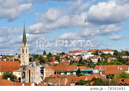 クロアチア　ザグレブの町並み 78301681
