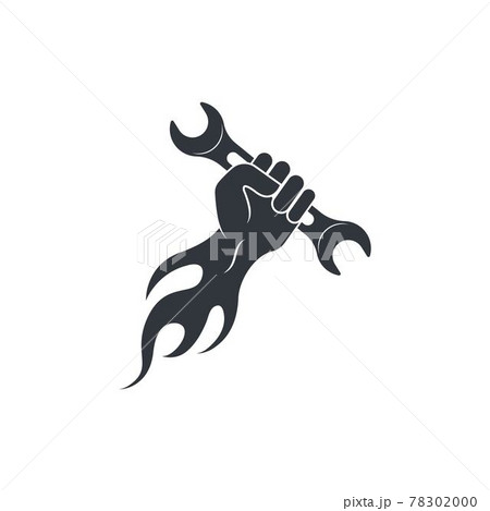 wrench vector illustration and icon of automotive repair 78302000