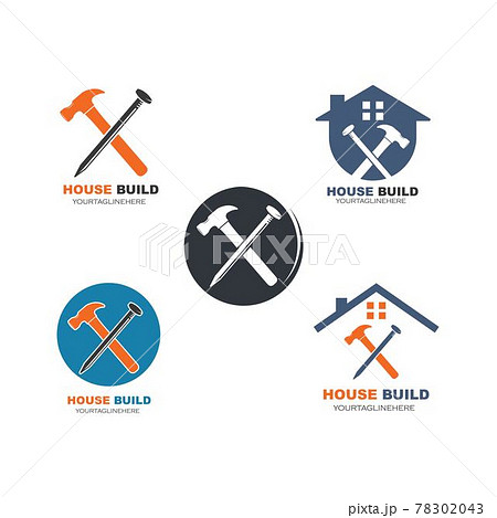 house build and renovation logo icon vector illustration 78302043