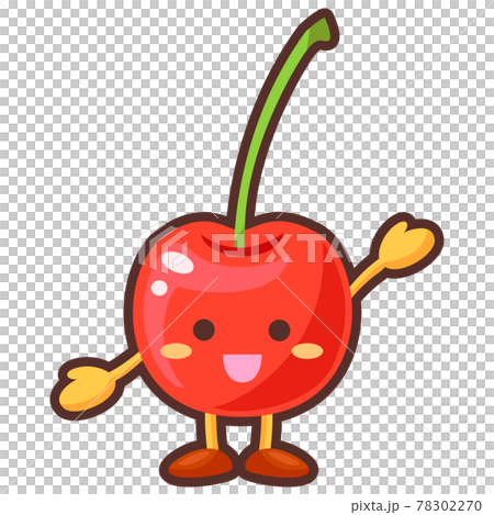 さくらんぼのキャラクターのイラスト素材 [78302270] - PIXTA