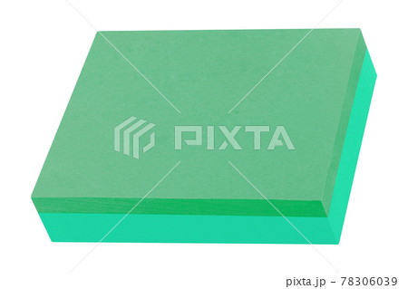 green paper notes on white background green paper notes on white background 78306039