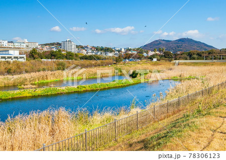 平磯緑地のなぎさの池から鉢伏山・鉄拐山方面を望む　神戸市垂水区にて 78306123