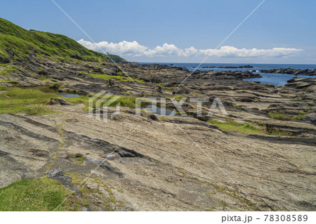 城ヶ島 岩石海岸の風景【神奈川県・三浦市】 城ヶ島 岩石海岸の風景【神奈川県・三浦市】 78308589