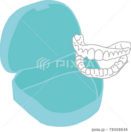 マウスピースのベクターイラストのイラスト素材