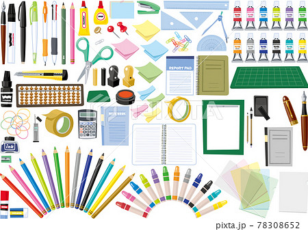シンプルな文房具のセット シンプルな文房具のセット 78308652