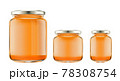 bottles with honey isolated 78308754