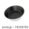black frying pan isolated on white background 78308760