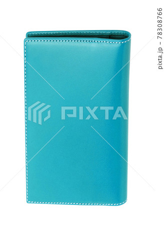 blue leather case isolated 78308766