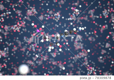 Nmn molecule, scientific molecular model, 3d rendering 78309878