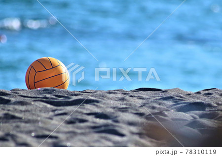 Yellow beach volley ball Yellow beach volley ball 78310119