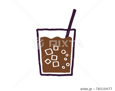 かわいいコーラ ジュース Drink ドリンク 手書きイラスト素材のイラスト素材