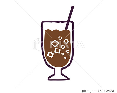 かわいいコーラ ジュース Drink ドリンク 手書きイラスト素材のイラスト素材
