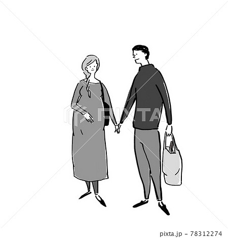 手を繋ぐ夫婦、妊婦、家族、 手を繋ぐ夫婦、妊婦、家族、 78312274