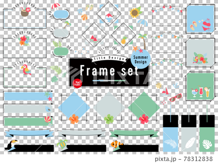 Title Design Frame set -Summer Design -no text Title Design Frame set -Summer Design -no text 78312838
