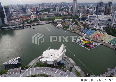 シンガポール　サンズスカイパークからの景色 78314197