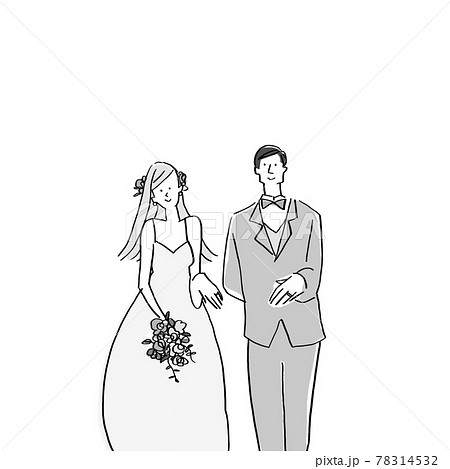 結婚指輪をはめた新郎新婦 ウエディング 結婚式aのイラスト素材 結婚指輪をはめた新郎新婦 ウエディング 結婚式aのイラスト素材