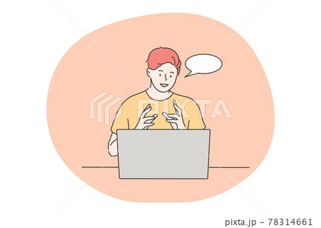 Communication, business, freelance, online education concept Communication, business, freelance, online education concept 78314661