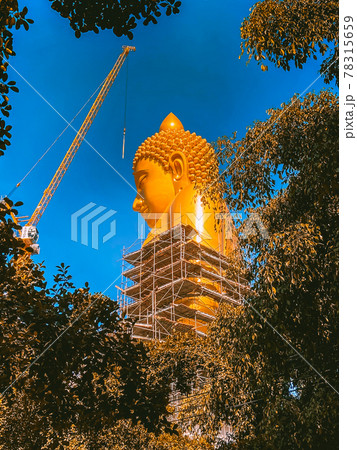 Wat Paknam Bhasicharoen, a temple, pagoda and Buddha statue in Bangkok Thailand 78315659