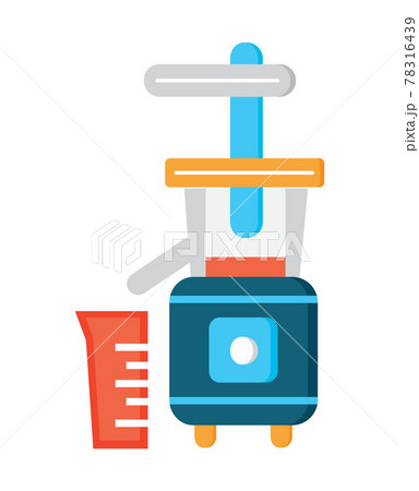 Juicer, blender flat icon vector. Kitchen small appliances line sign. Juicer, blender flat icon vector. Kitchen small appliances line sign. 78316439