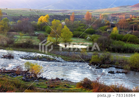 River Hrazdan in Armenia 78316864
