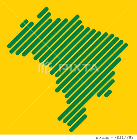 Simplicity modern abstract geometry Brazil map. Vector illustration. Simplicity modern abstract geometry Brazil map. Vector illustration. 78317795