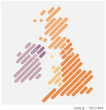 Simplicity modern abstract geometry United Kingdom map. Simplicity modern abstract geometry United Kingdom map. 78317800