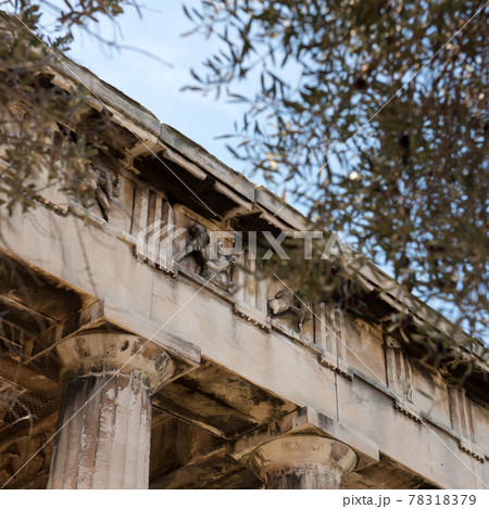 欧州ギリシャのアテネにある古代アゴラのへフェイストス(テセウス)神殿 欧州ギリシャのアテネにある古代アゴラのへフェイストス(テセウス)神殿 78318379