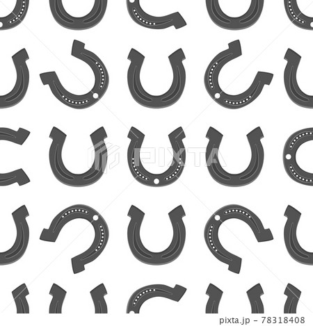 Illustration on theme Irish holiday St Patrick day, seamless horseshoes Illustration on theme Irish holiday St Patrick day, seamless horseshoes 78318408
