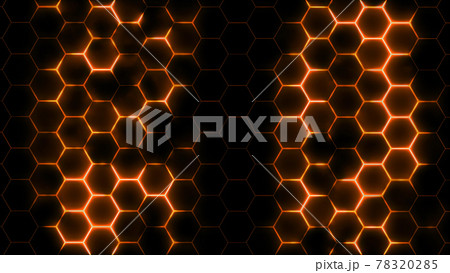 3D rendering of abstract futuristic hexagonal mesh with light effects 3D rendering of abstract futuristic hexagonal mesh with light effects 78320285