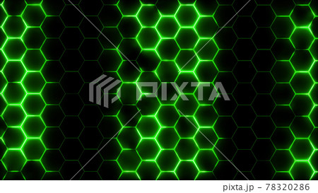 3D rendering of abstract futuristic hexagonal mesh with light effects 3D rendering of abstract futuristic hexagonal mesh with light effects 78320286