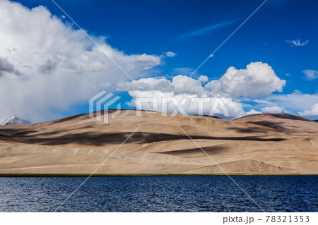 Lake Tso Moriri in Himalayas. Ladakh, Inda Lake Tso Moriri in Himalayas. Ladakh, Inda 78321353