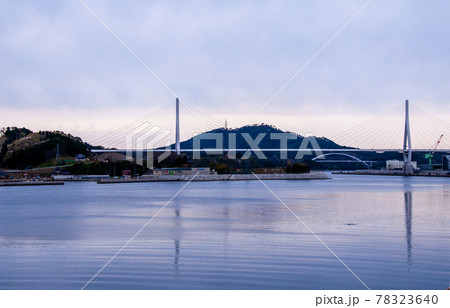 ちのく潮風トレイル　気仙沼湾横断橋と気仙沼大島大橋 78323640