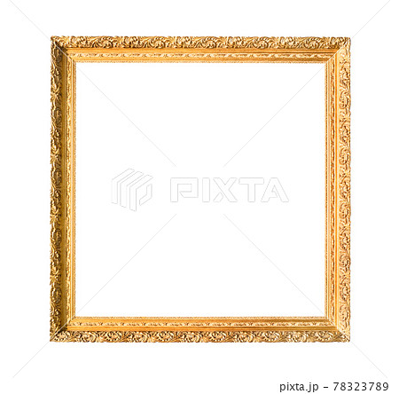 square carved narrow wooden painting frame 78323789