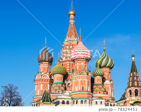 Pokrovsky Orthodox Cathedral in Moscow city Pokrovsky Orthodox Cathedral in Moscow city 78324451
