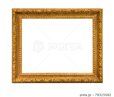 old wide classic wood picture frame cutout 78325082
