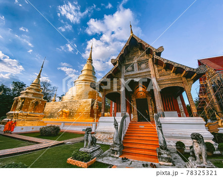 Wat Phra Singh Woramahawihan Gold Temple in Chiang Mai, Thailand Wat Phra Singh Woramahawihan Gold Temple in Chiang Mai, Thailand 78325321