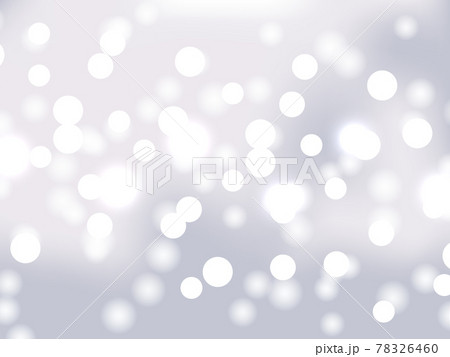 White and silver bokeh background. Holiday glowing white lights with sparkles. Festive defocused lights. Blurred bright abstract bokeh on light background. 78326460