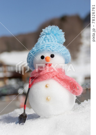 空色帽子の手作り雪だるま 空色帽子の手作り雪だるま 78326761