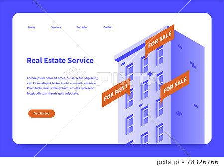 Real Estate Landing Page Concept Real Estate Landing Page Concept 78326766