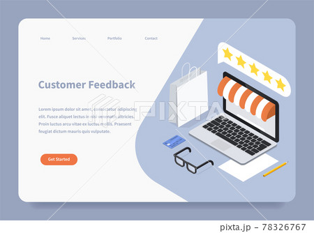 Customer Feedback Landing Page Concept 78326767