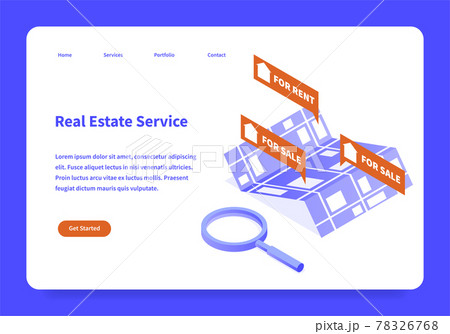 Real Estate Landing Page Concept Real Estate Landing Page Concept 78326768