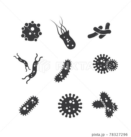 virus and bacteria icon vector illustration design 78327296