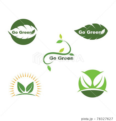 green leaf ecology nature element vector icon of go green green leaf ecology nature element vector icon of go green 78327627