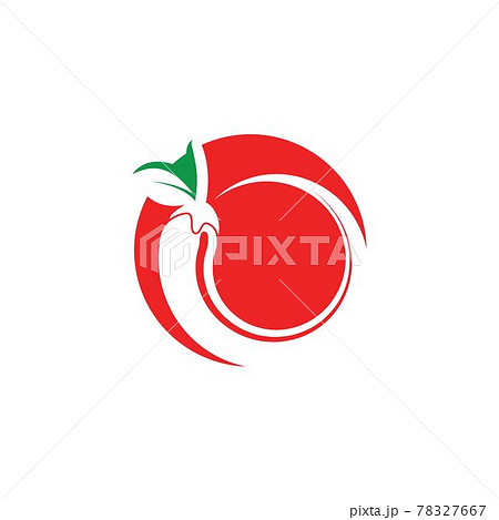 Chili logo icon vector illustration design Chili logo icon vector illustration design 78327667