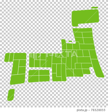 日本 地図 アイコンのイラスト素材