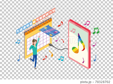 音樂分發服務的圖像說明 音樂分發服務的圖像說明 78328702