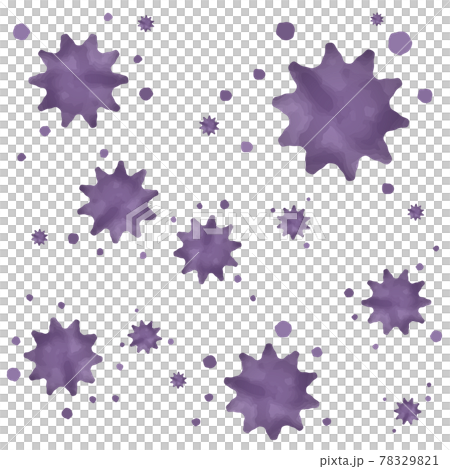 Illustration material of floating virus (watercolor style, with vector, with transparency) Illustration material of floating virus (watercolor style, with vector, with transparency) 78329821