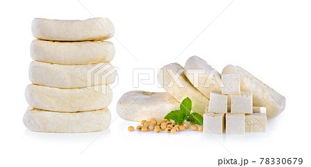 tofu isolated on white 78330679